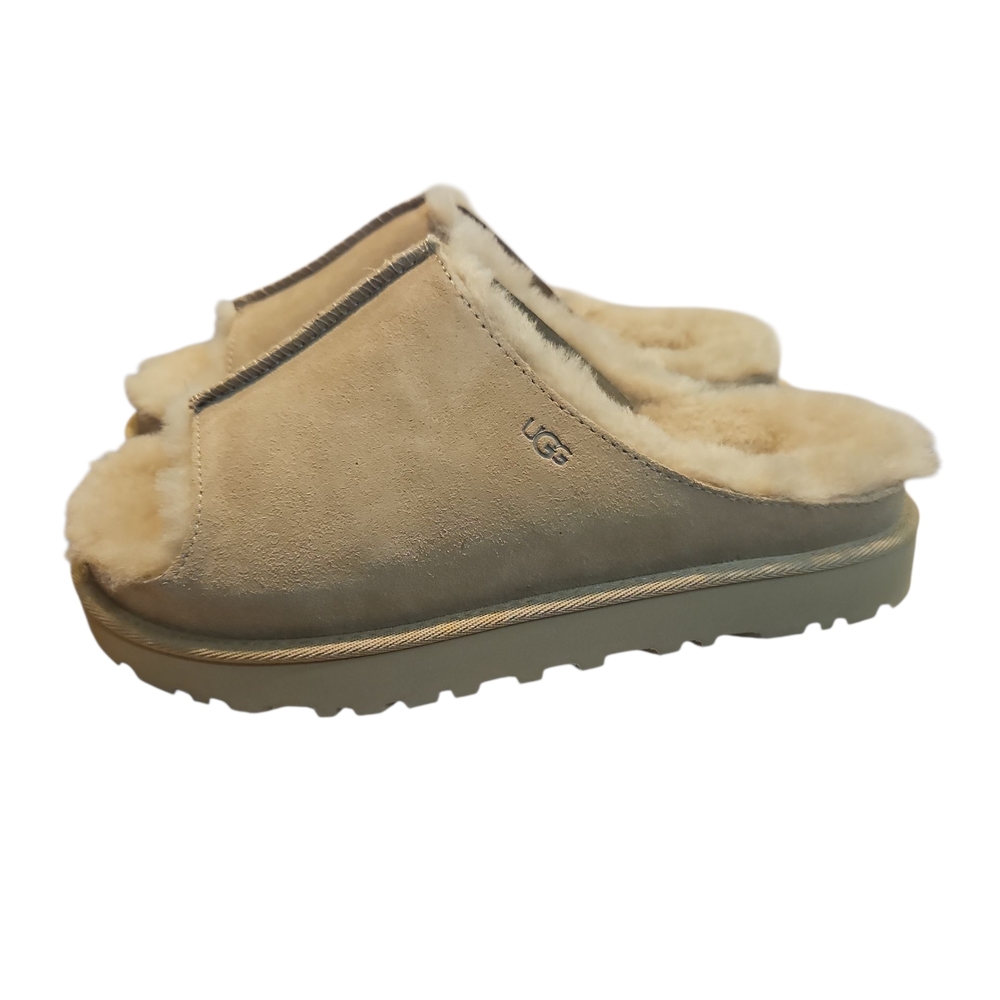 UGG Greenport Women's Tan Sheepskin Geniun Sueded Slippers Size 7/8